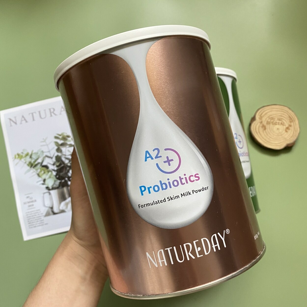 紐西蘭NATUREDAY A2+雙益生菌全家配方奶粉850g全脂3歲+