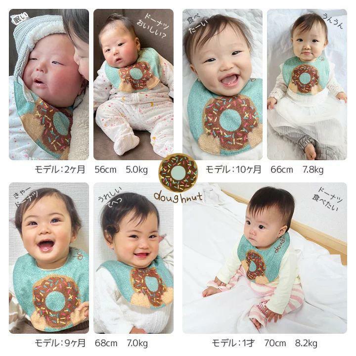 (現貨) JP食物圖案口水圍巾