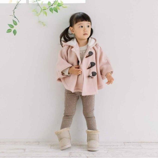 (現貨) JP 暖笠笠牛角斗篷外套 (Pink 80)