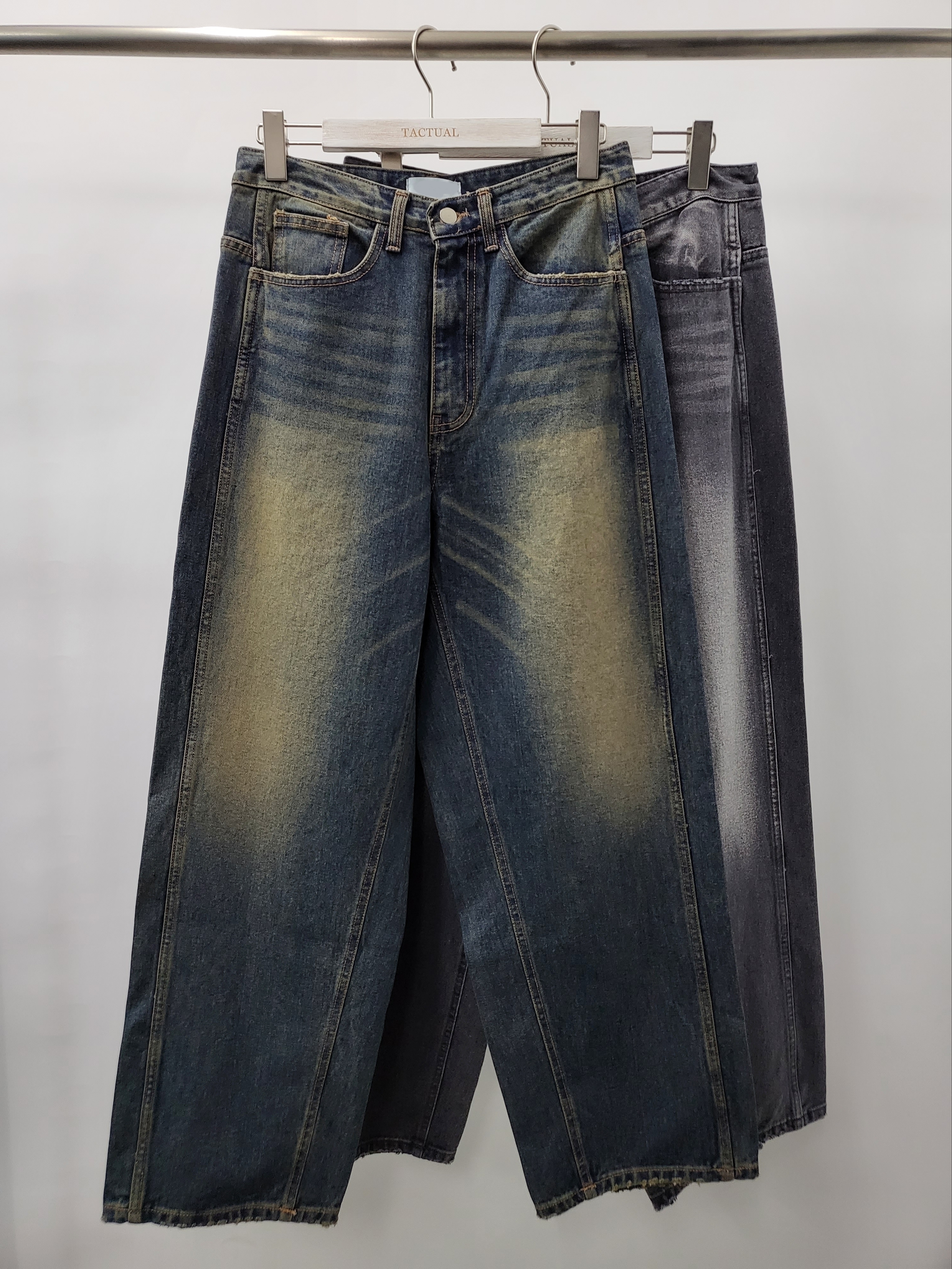 洗水鬆身牛仔褲 J653