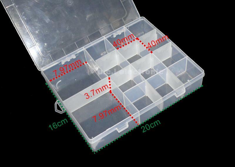 【UCI電子】14格透明塑料盒 儲物盒 收納盒 首飾盒 收納箱 工具盒 化妝盒 整理盒