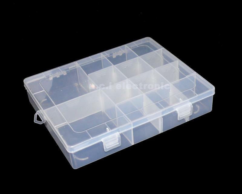 【UCI電子】14格透明塑料盒 儲物盒 收納盒 首飾盒 收納箱 工具盒 化妝盒 整理盒