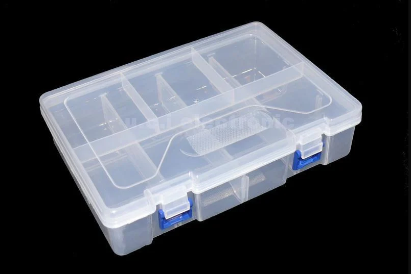 【UCI電子】(B) 雙層 8格透明塑膠 零件盒 元件盒 收納盒 整理盒 漁具盒 小五金工具盒