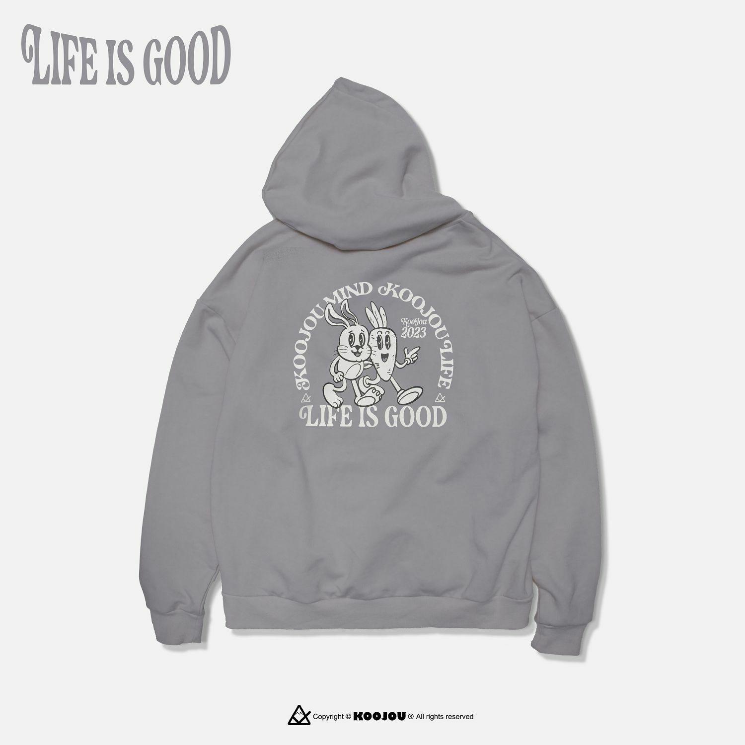 KID ® KOOJOU 兔年帽T 灰