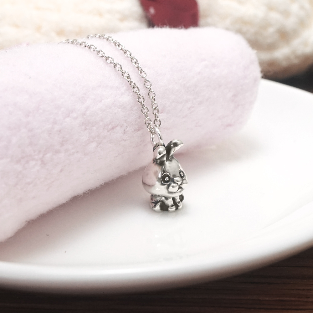 兔寶寶項鍊 兔年生肖送禮 925純銀親子項鍊