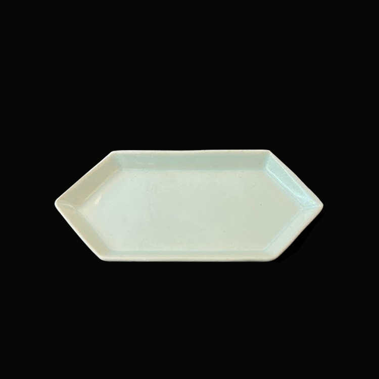 【安藤雅信】白蘭釉六角細茶托(6入)