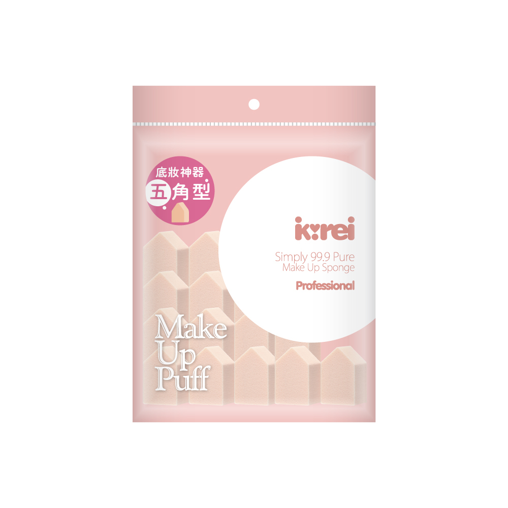I-Kirei職人專技粉撲-五角型15入/SB-100P