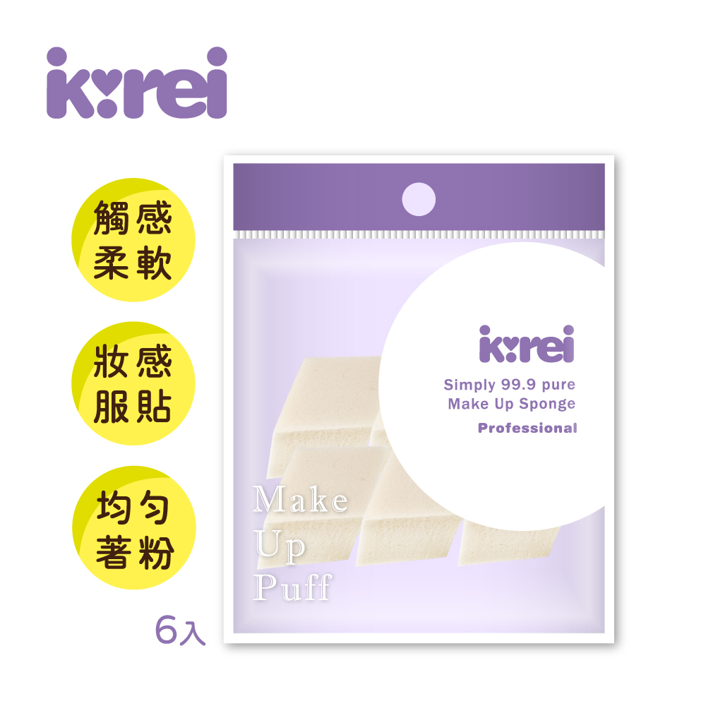 I-Kirei職人專技粉撲-菱型6入/SB-50D