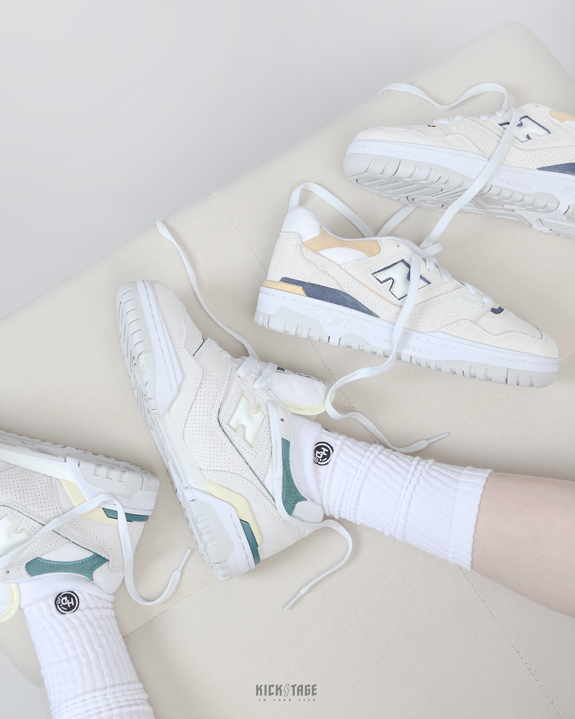 <特價，不退換> NEW BALANCE 550 麂皮拼接 復古休閒鞋 抹茶奶酪【BBW550AA】芒果優格【BBW550AB】NB550