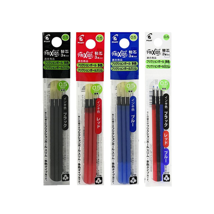 【PILOT 百樂】LKFBS-60EF 三色按鍵魔擦筆Slim 0.5/替芯