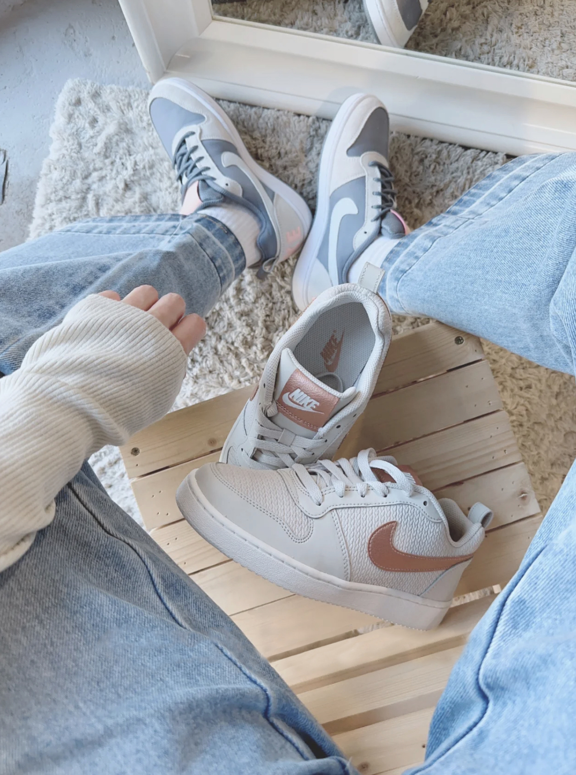 Nike Court Borough Low 藍灰