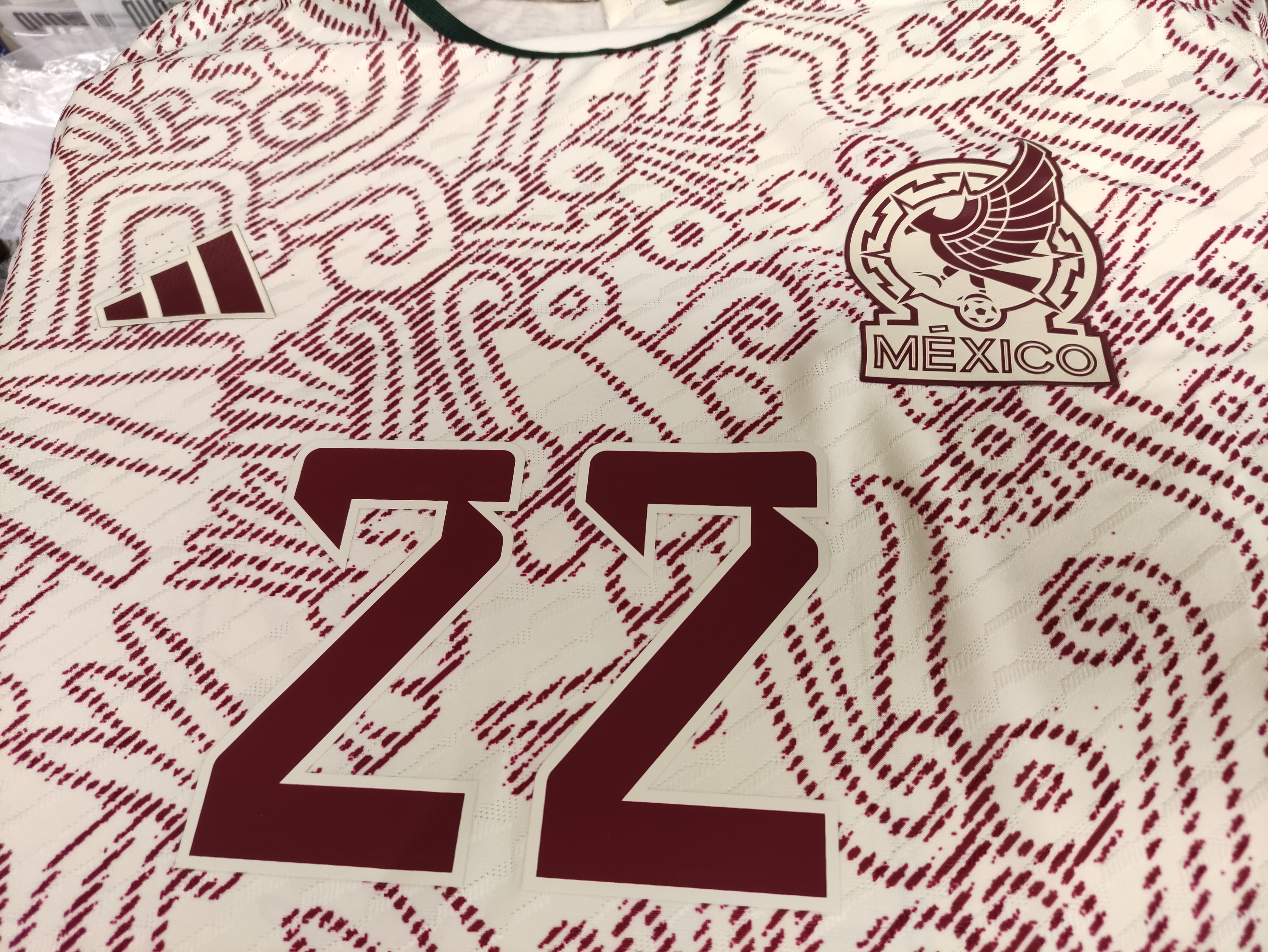2022世界杯墨西哥國家隊作客球員版球衣