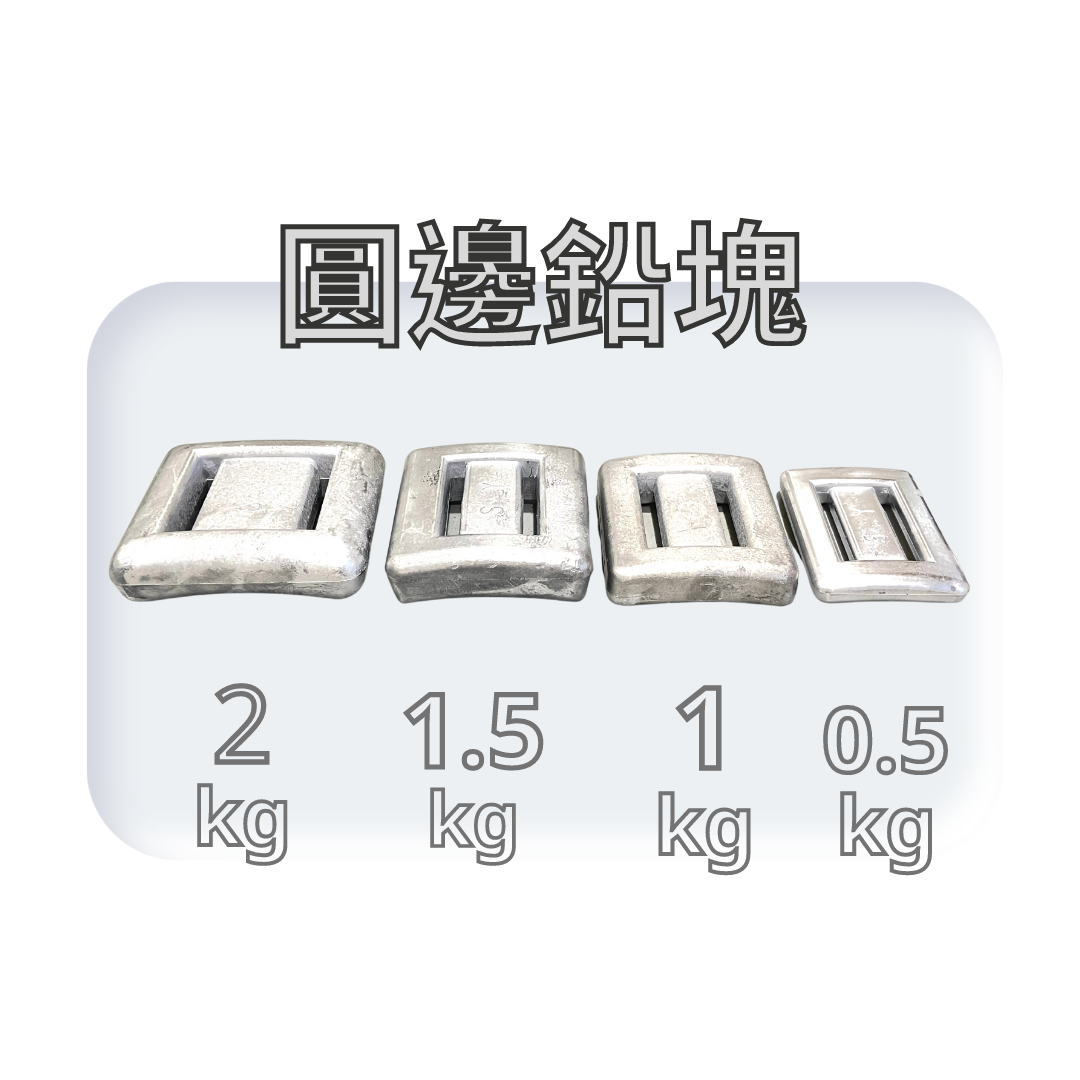 ▲不割手 圓邊鉛塊