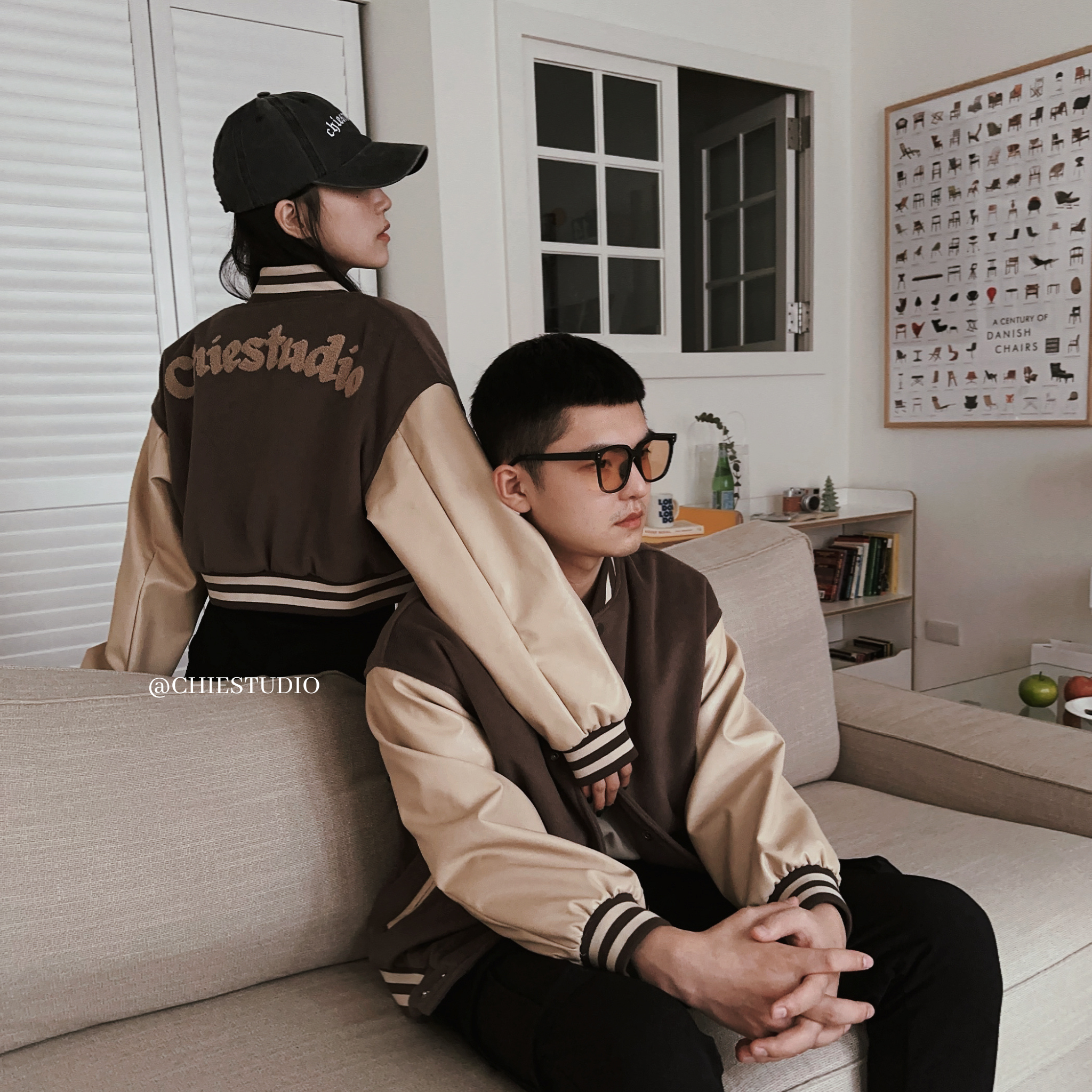 𝐂𝐡𝐢𝐞𝐬𝐭𝐮𝐝𝐢𝐨訂製·重磅皮革拼接棒球外套