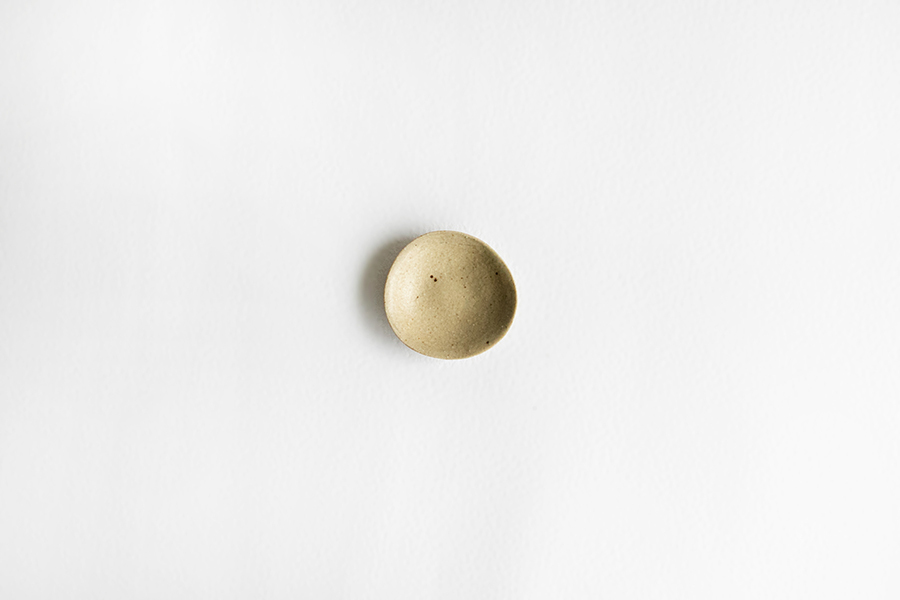 Jurgen Lehl-若芽色 薄手陶器 豆皿