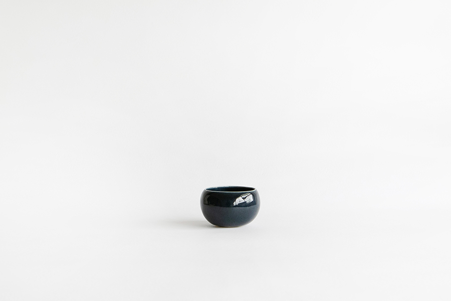 Jurgen Lehl-瑠璃磁 茶碗丸
