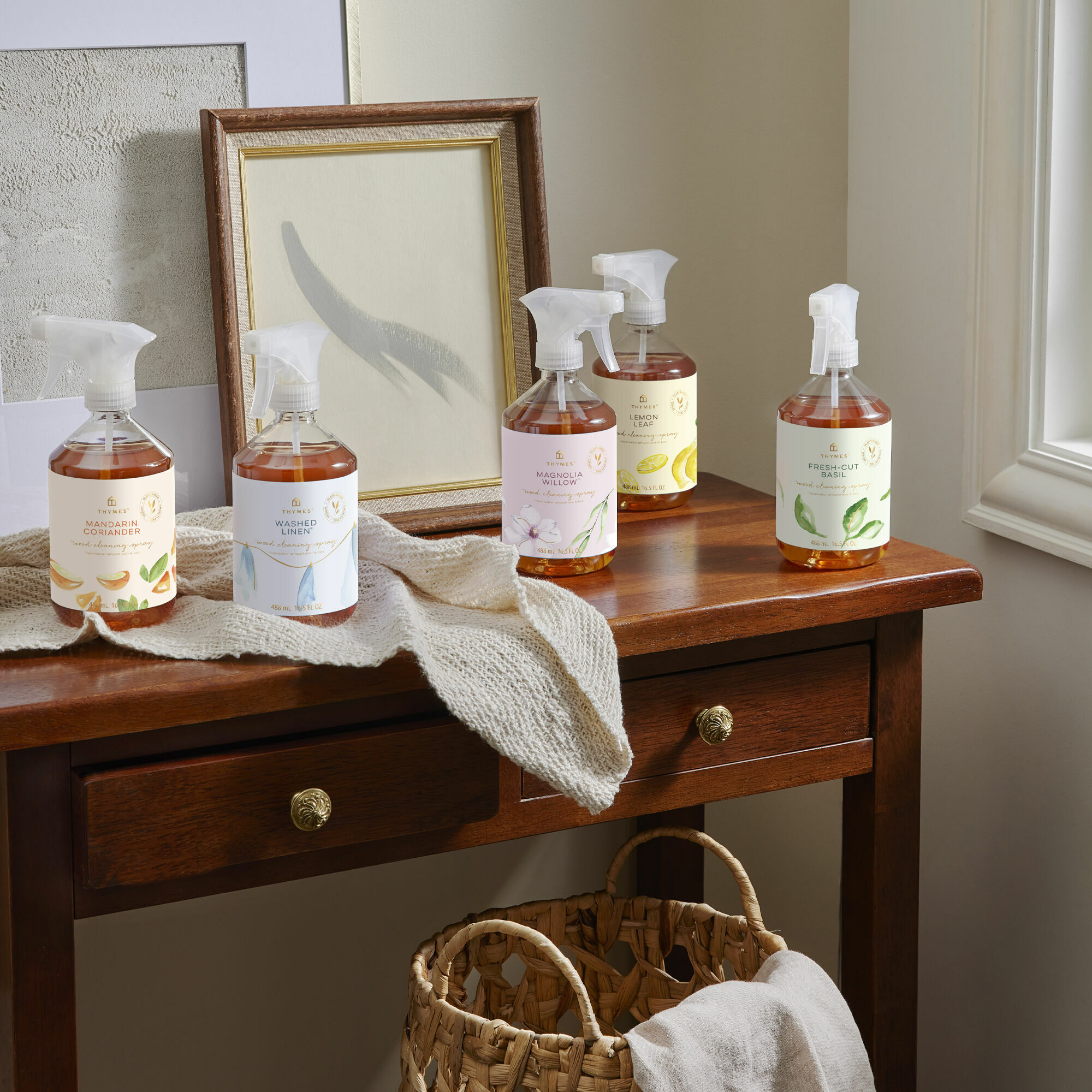 Thymes - Mandarin Coriander Wood Cleaning Spray