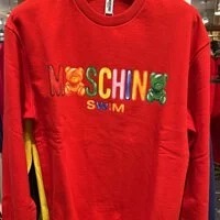 [S] MOSCHINO PRINT LETTERING LOGO SWEATSHIRT,RED, 3T1701-2318-112 (SM412)
