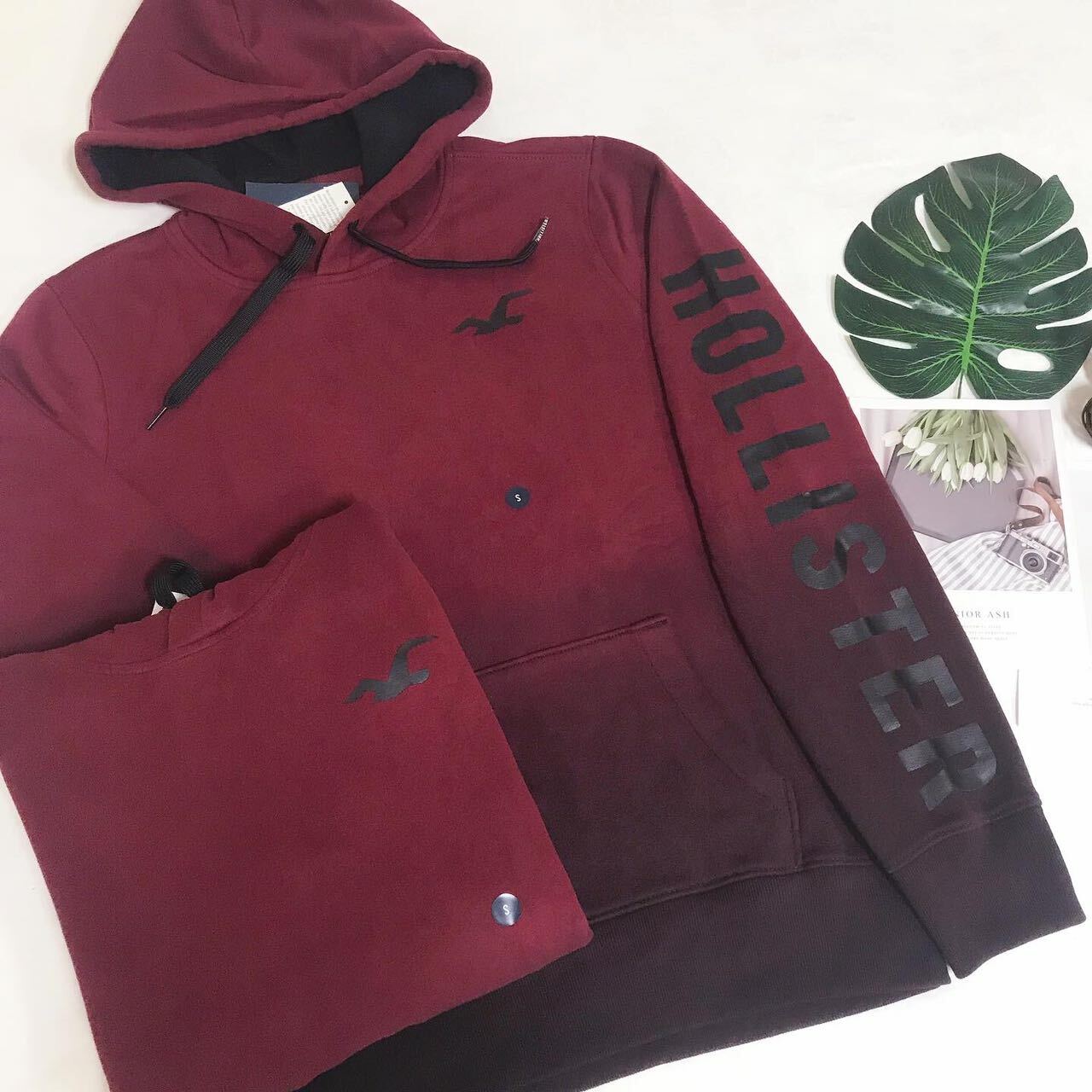 HOLLISTER BACK PRINT HOODIES 漸變色