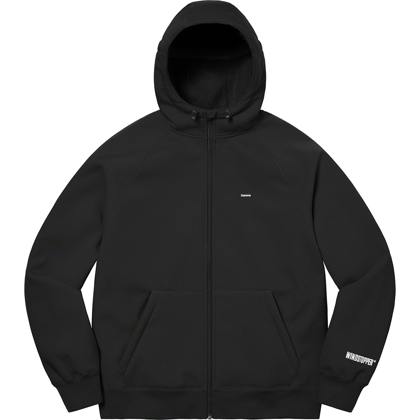 Supreme FW22 WINDSTOPPER® Zip Up Hooded Sweatshirt Blac
