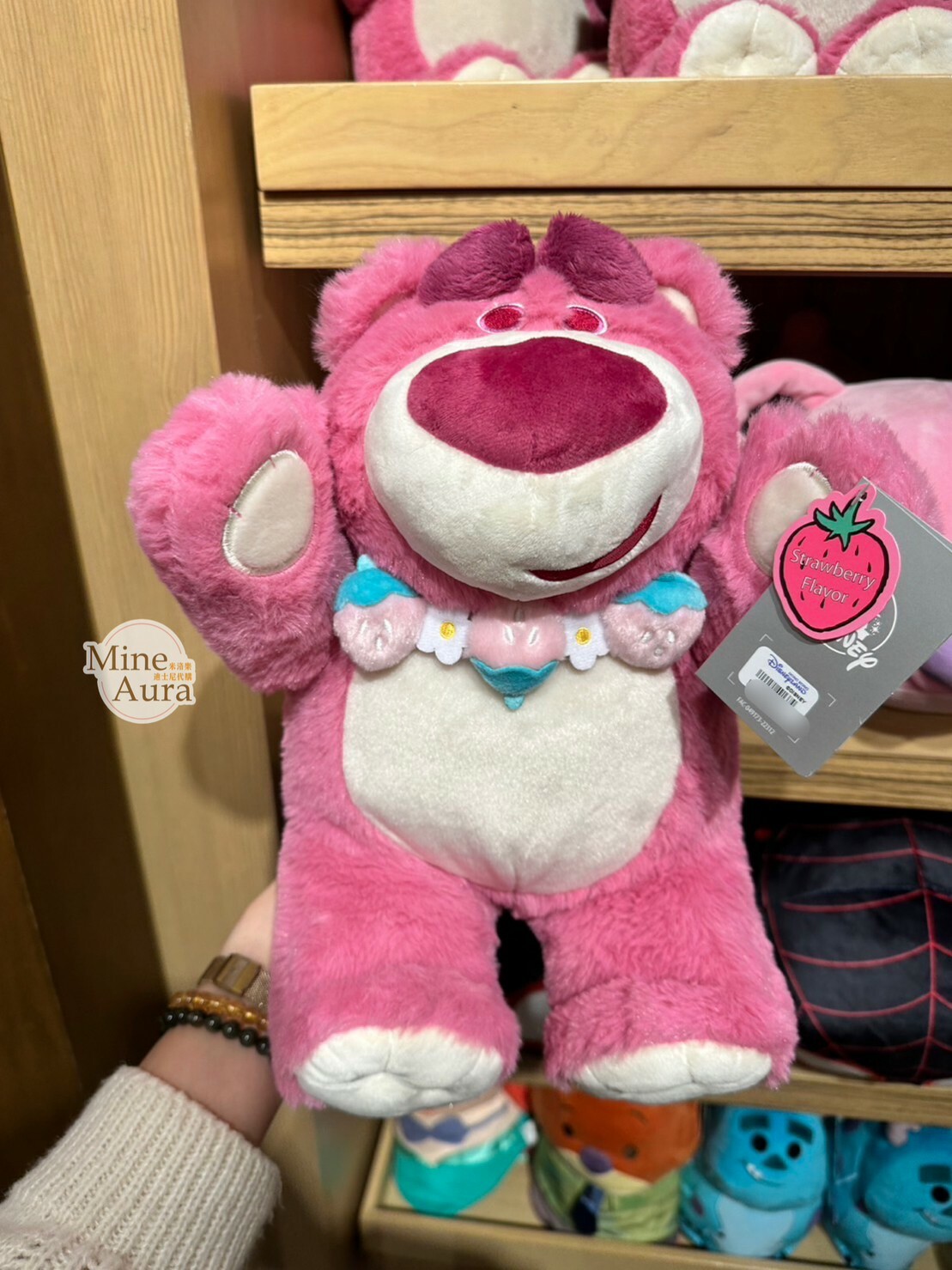 情人節系列 熊抱哥 Lotso 娃娃 玩偶 有草莓味 玩具總動員 Toy Story -香港迪士尼樂園