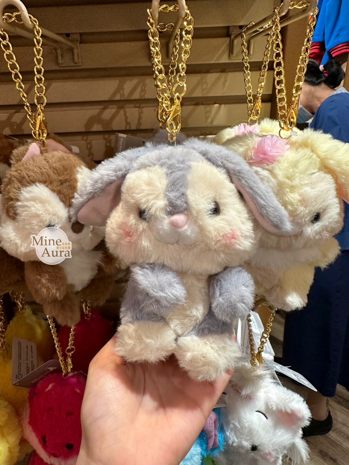 桑普兔 Thumper 毛毛 造型 鑰匙圈 吊飾 小鹿斑比 Bambi -香港迪士尼樂園