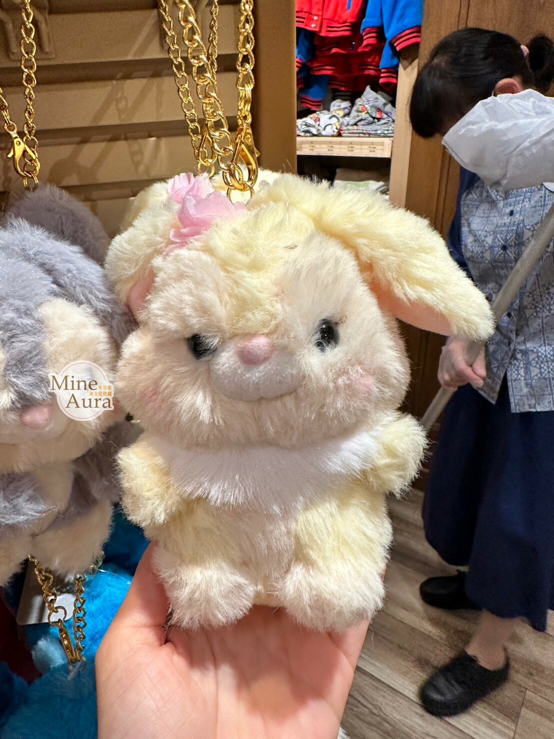 邦尼兔 Miss Bunny 毛毛 造型 鑰匙圈 吊飾 小鹿斑比 Bambi -香港迪士尼樂園