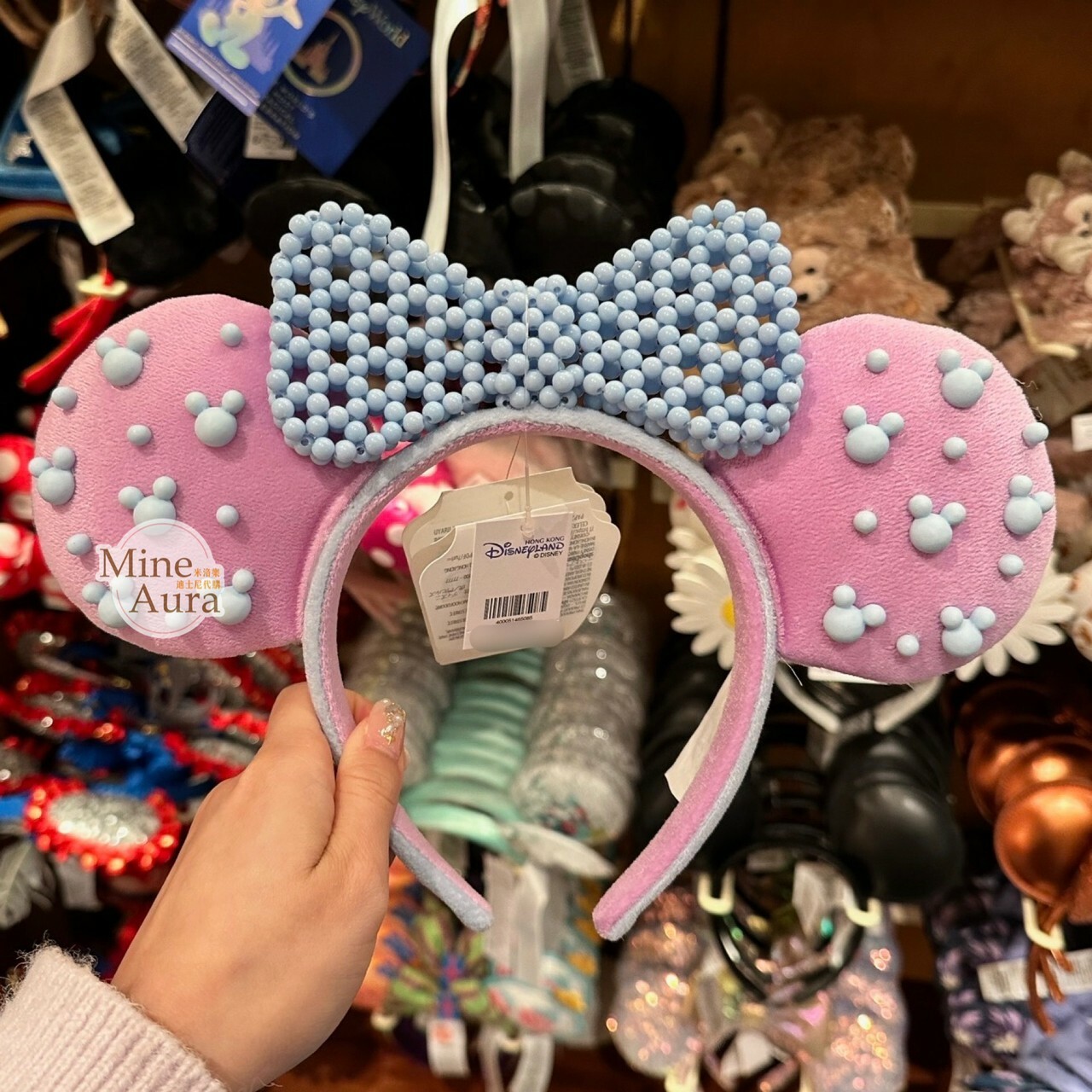 米奇 Mickey 珠珠 立體造型髮圈 髮箍 -香港迪士尼樂園