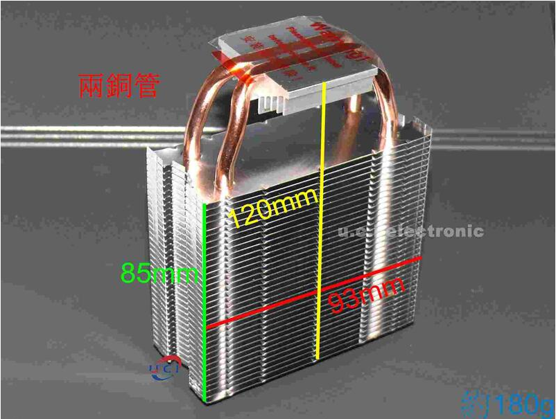 【UCI電子】(二Q-4) cpu散熱器片純銅 熱管散熱薄片DIY製冷散熱器家用臺式電腦器散熱 散熱風扇