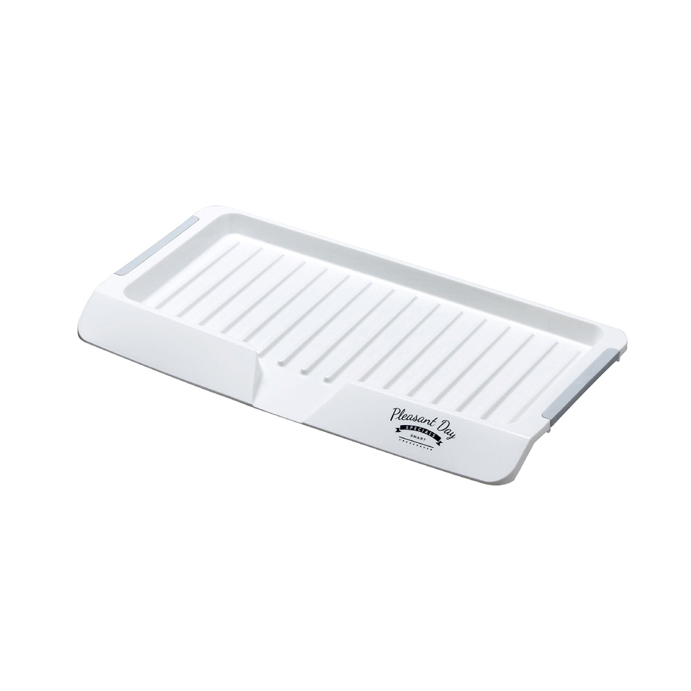 【日本平和】廚房餐具瀝水盤/純潔白