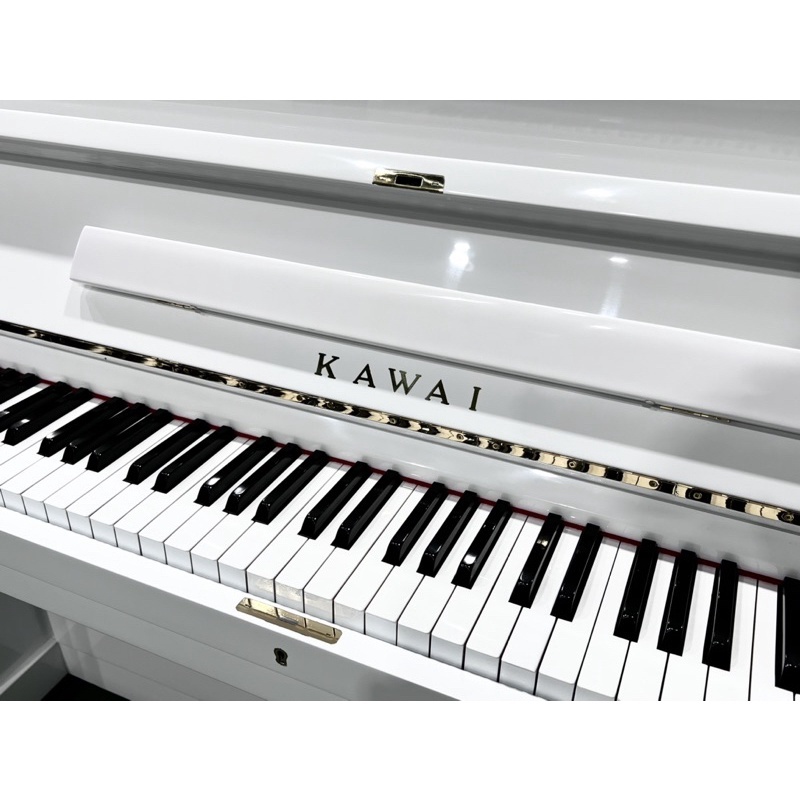 嚴選超值 河合 KAWAI KU-2夢幻 白色鋼琴 3號鋼琴 日本製 中古鋼琴 二手鋼琴 漢麟樂器 百台現貨 鋼琴店