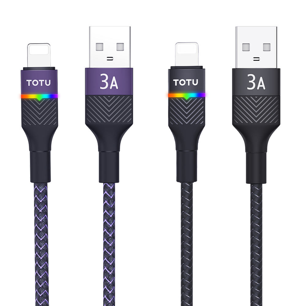 TOTU 拓途 iPhone/Lightning充電線傳輸線快充線 3A快充 LED 征程 1.5M