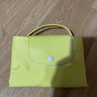 [S] LONGCHAMP LE PLIAGE BRIEFCASE - YELLOW, L2182619P33 (SLC104)