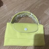 [S] LONGCHAMP LE PLIAGE SHORT HANDLE S SIZE - YELLOW, L1621619P33 (SLC112)