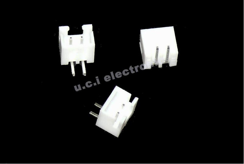 【UCI電子】】(二C-2) XH2.54 直腳彎腳 2P 彎針 (10入)