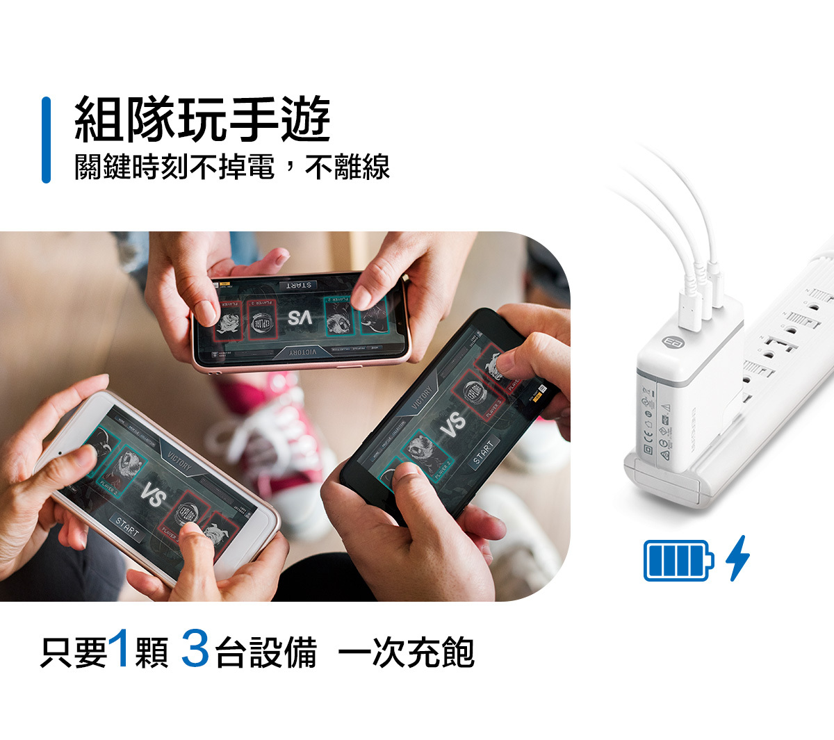 快充頭推薦三倍延伸