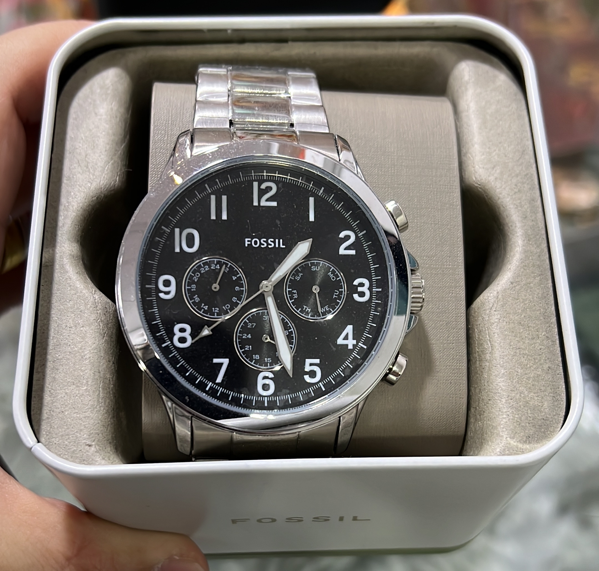 [S] FOSSIL Multifunction Stainless Steel Watch, BQ2541 (SFF11)