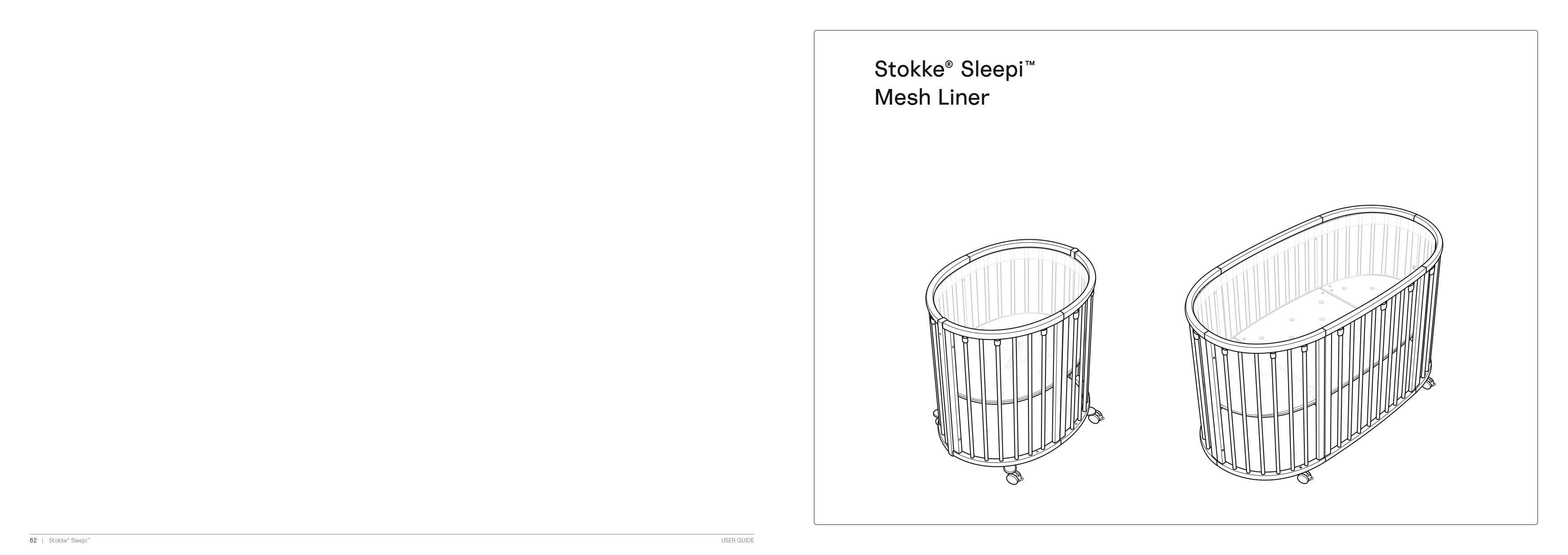 Stokke® Sleepi™ V3 Bed Mesh Liner - Product Use/Installation Instructi