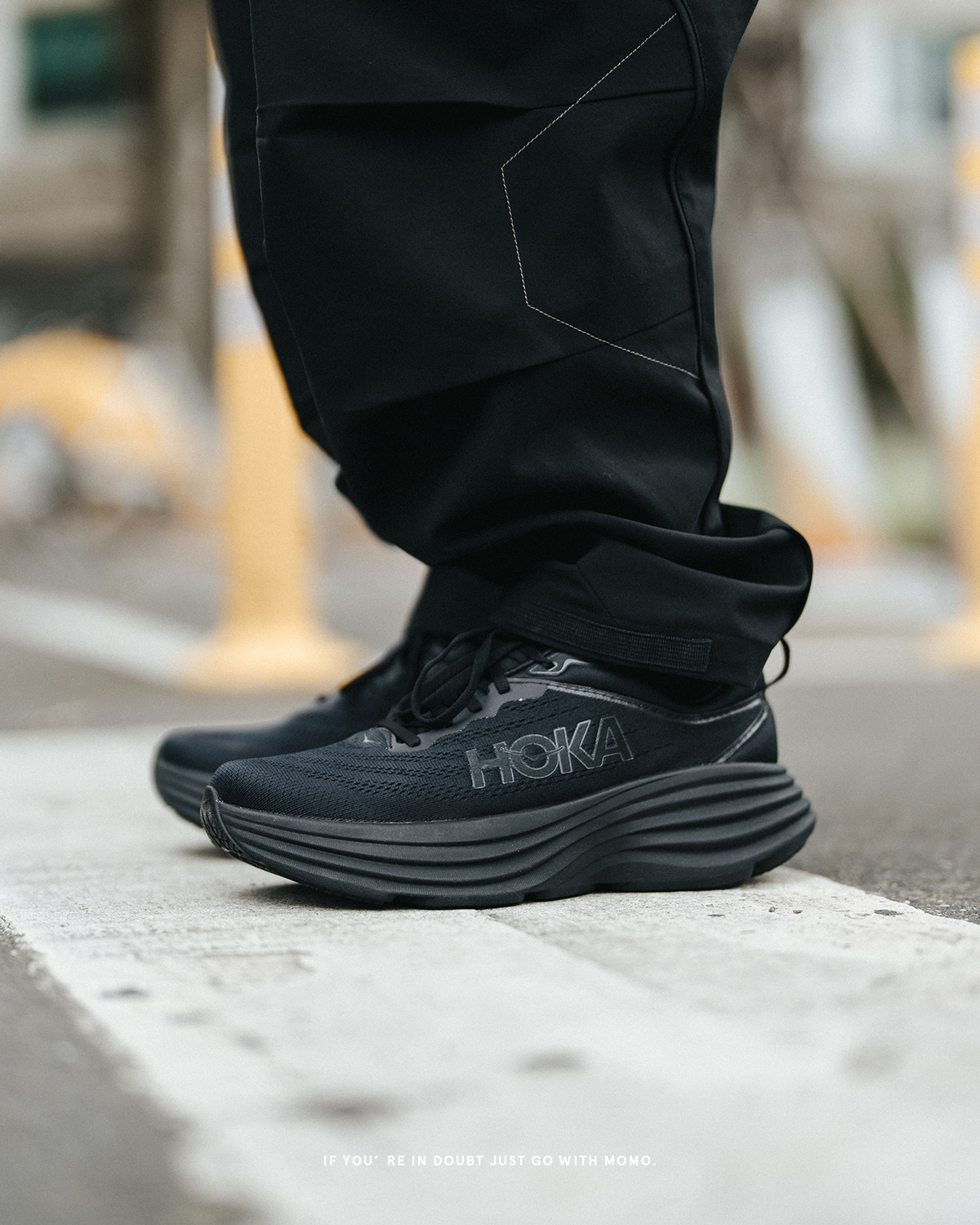 HOKA M Bondi 8 Wide BLACK HO1127953BBLC