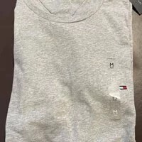 [S] TOMMY HILFIGER ROUND NECK SLIM FIT T-SHIRT,GREY, 7849808-004 (STH112)