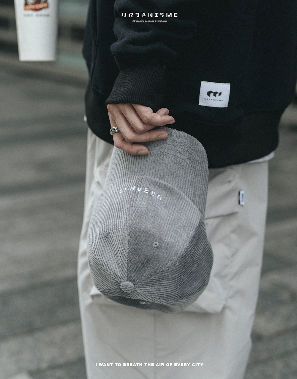 URBANISME 挺版燈芯絨帽（兩色）