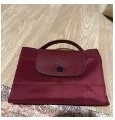[S] LONGCHAMP LE PLIAGE BRIEFCASE,DARK RED, L2182619P87 (SLC141)