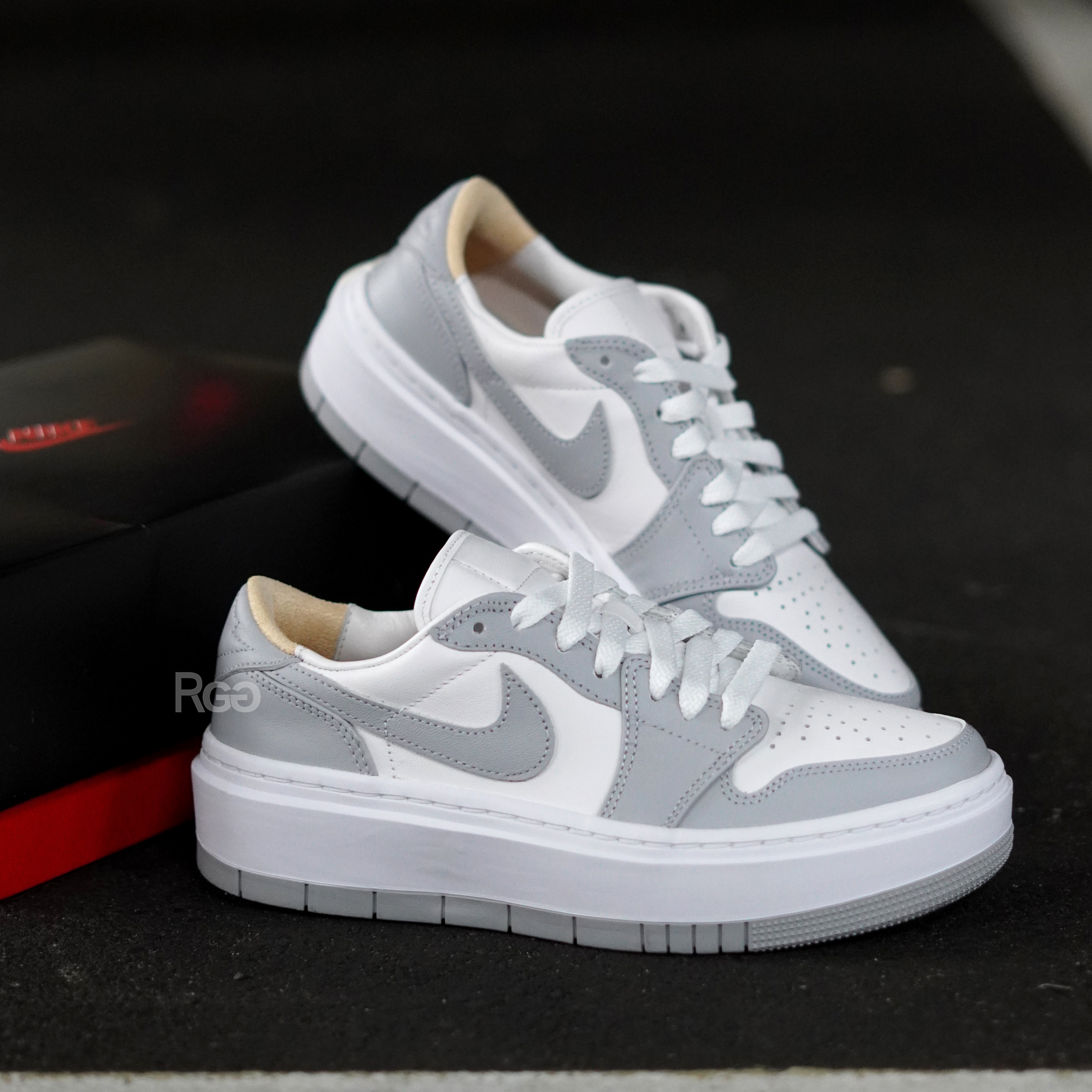 Nike Air Jordan 1 Elevate low 灰白 厚底 小Dior (DH7004-100)