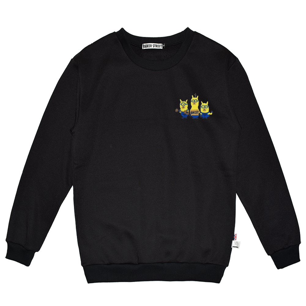 Embroidery-小兵駝 刺繡 高磅數長袖圓T