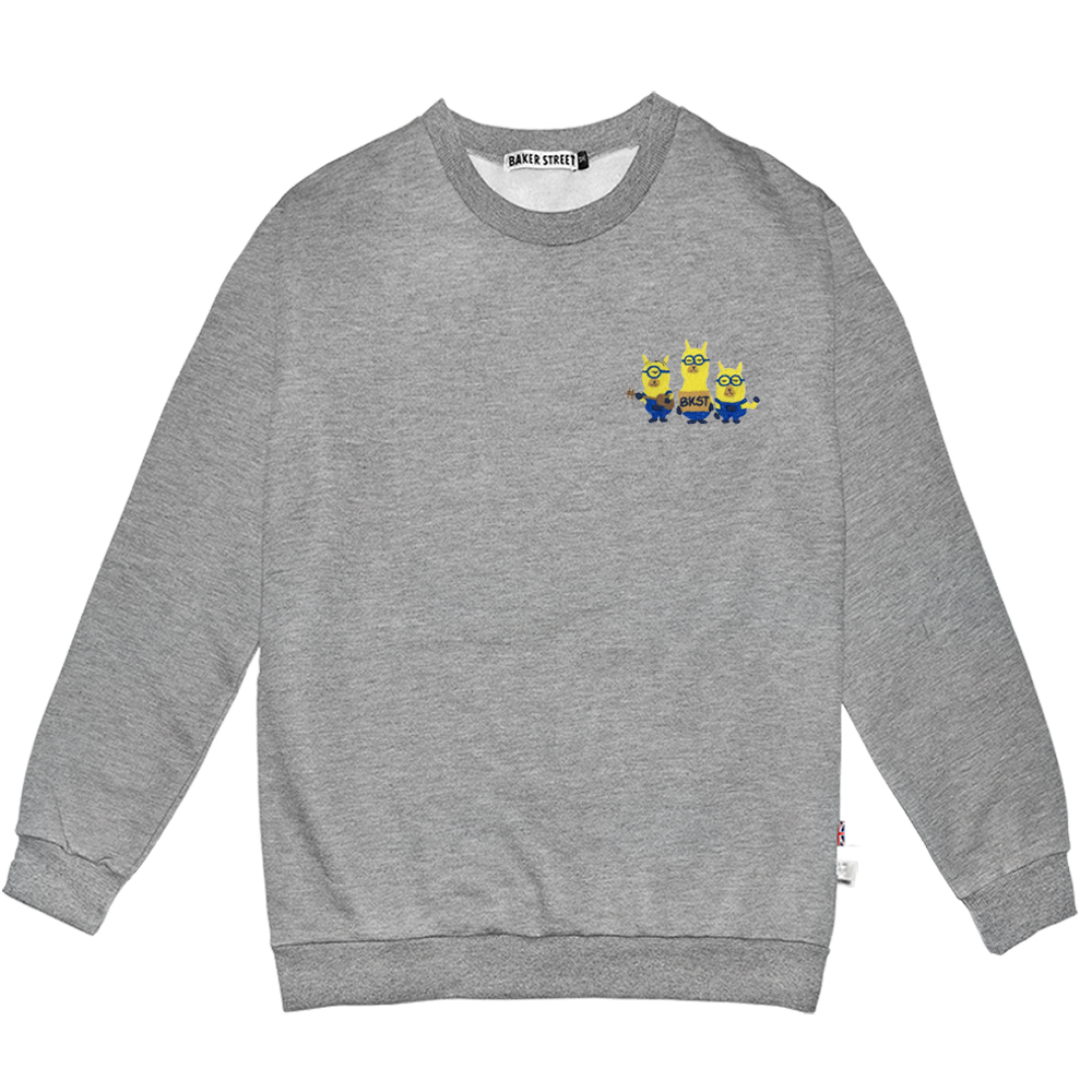 Embroidery-小兵駝 刺繡 高磅數長袖圓T