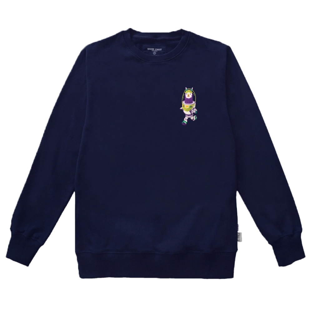 Embroidery-巴斯駝 刺繡 高磅數長袖圓T