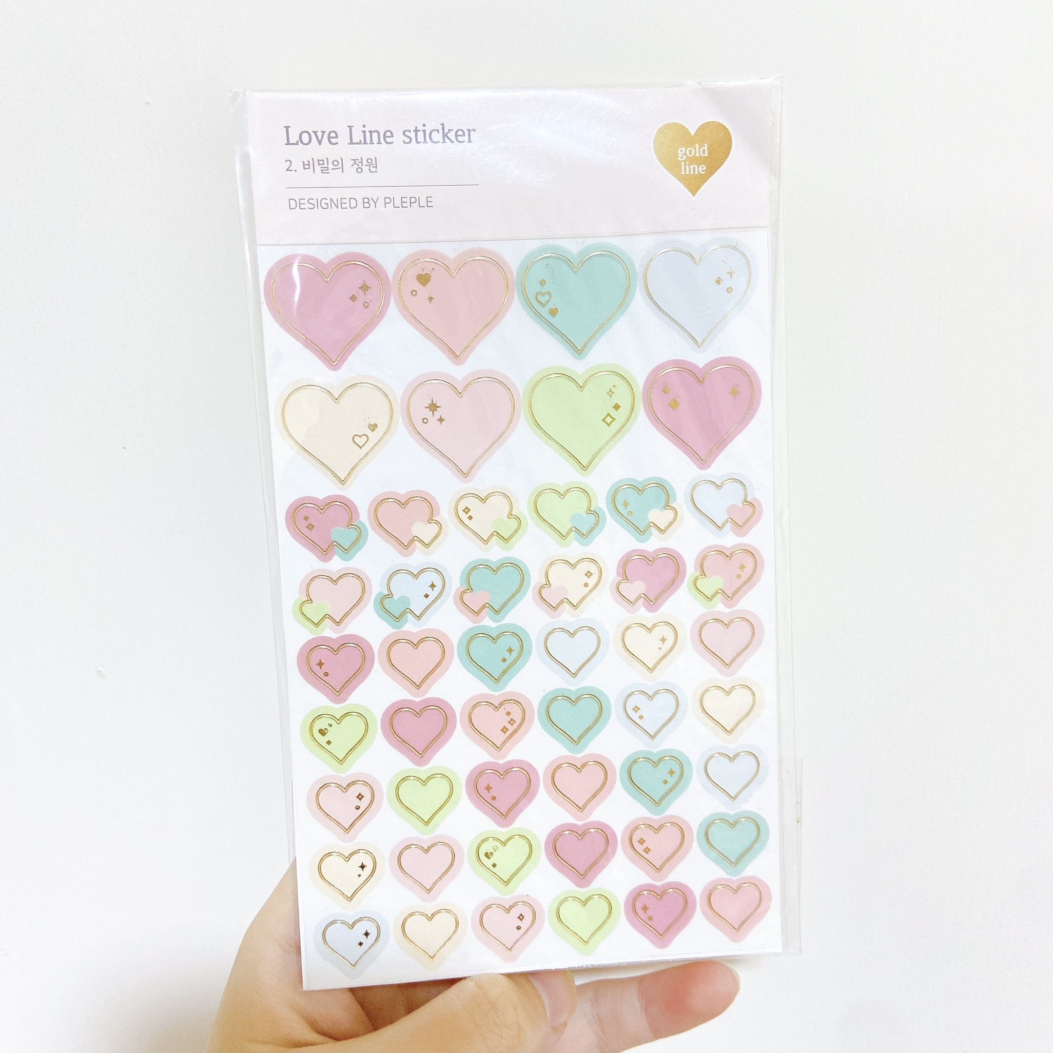 Love Line Sticker 現貨x4|韓國Pleple Love Line Sticker - Gold Line