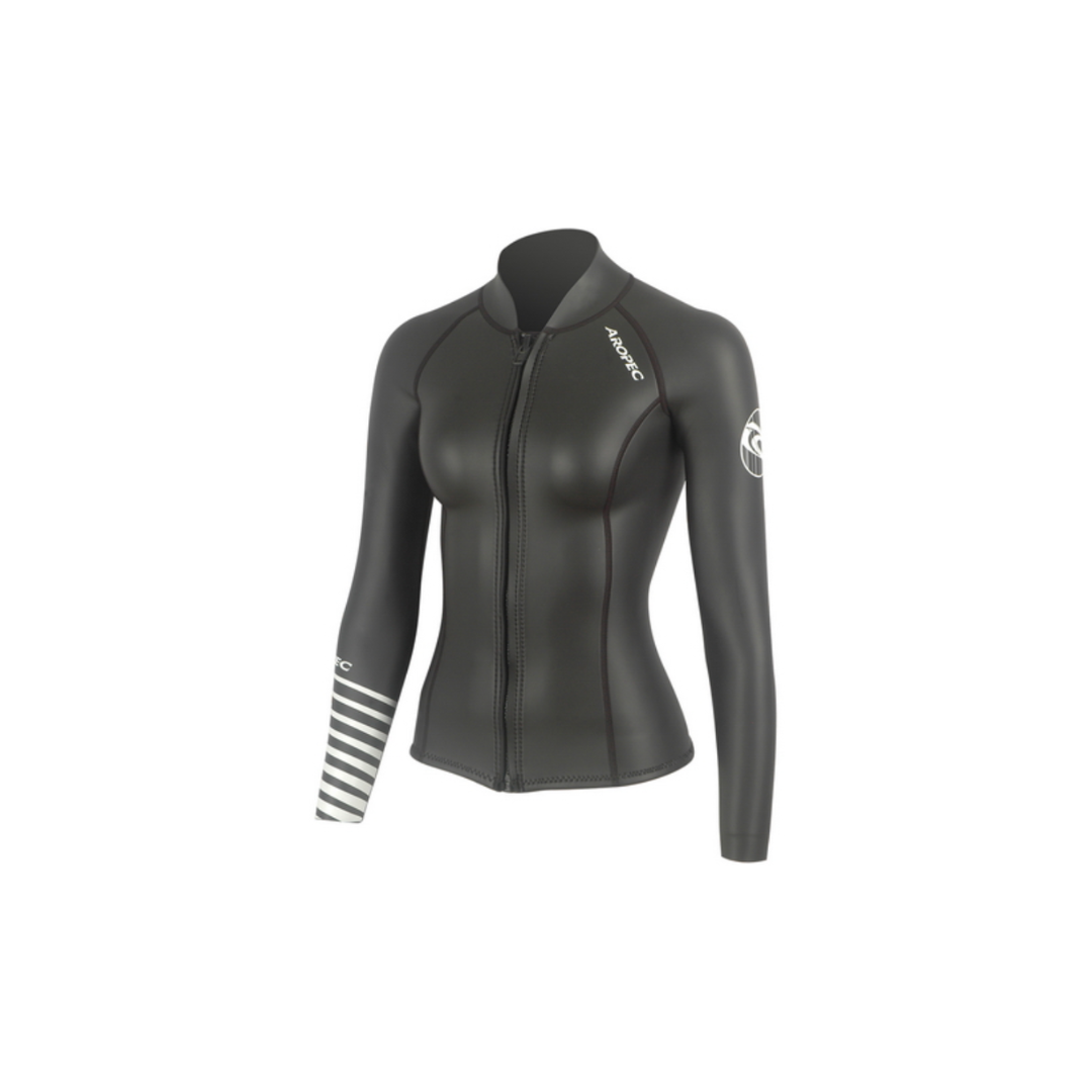 [售完為止] AROPEC 女 2mm 亮皮 防寒上衣 DS-7B143Ｗ