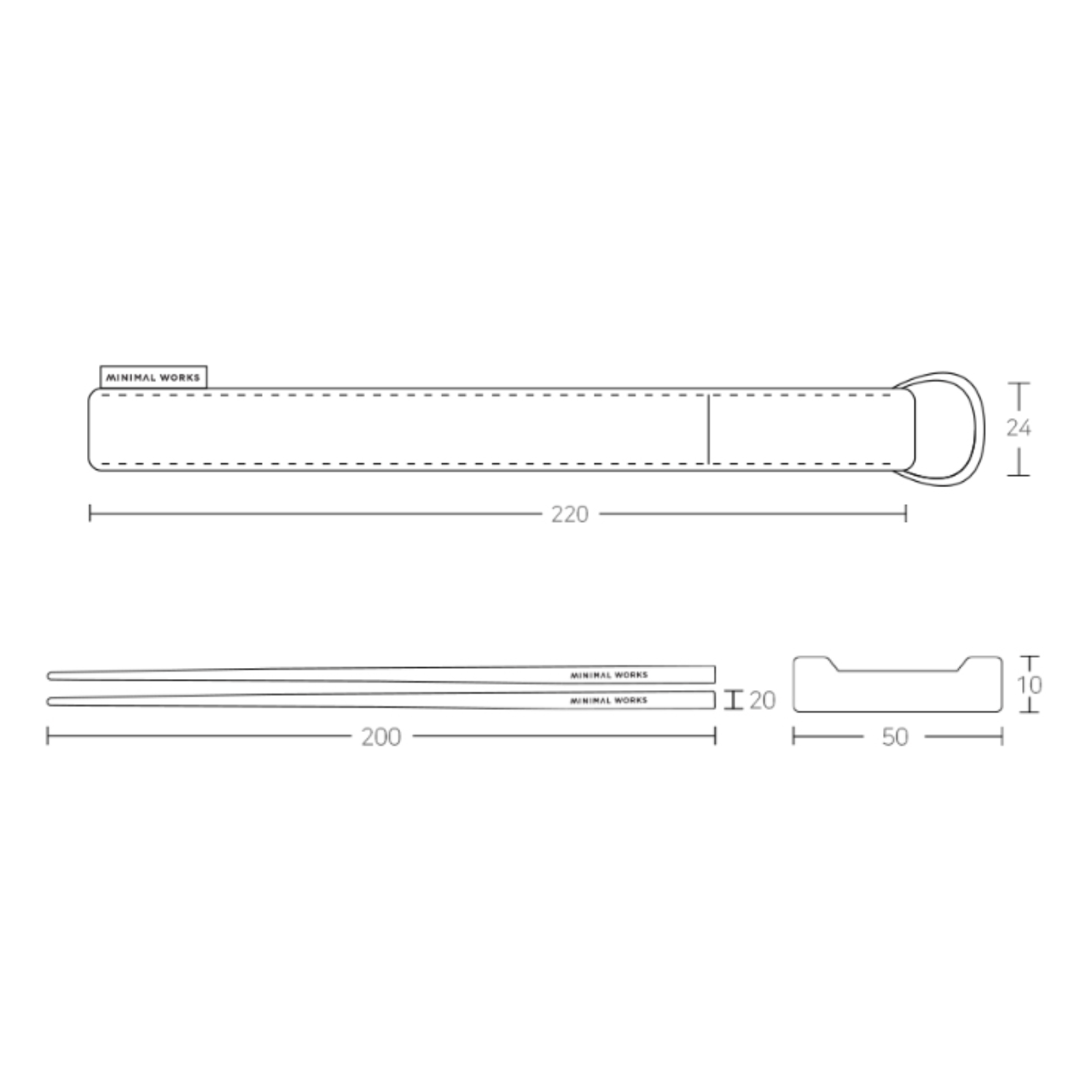 Minimal Works｜鈦筷 T 組
