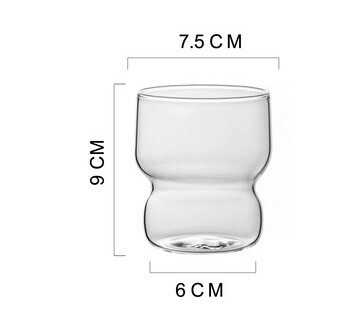 《1578》高級感條紋玻璃水杯300ML